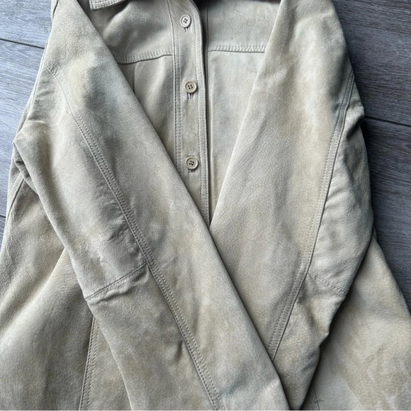Stormtech Tan Suede Leather Lightweight  Jacket - Picture 10 of 16